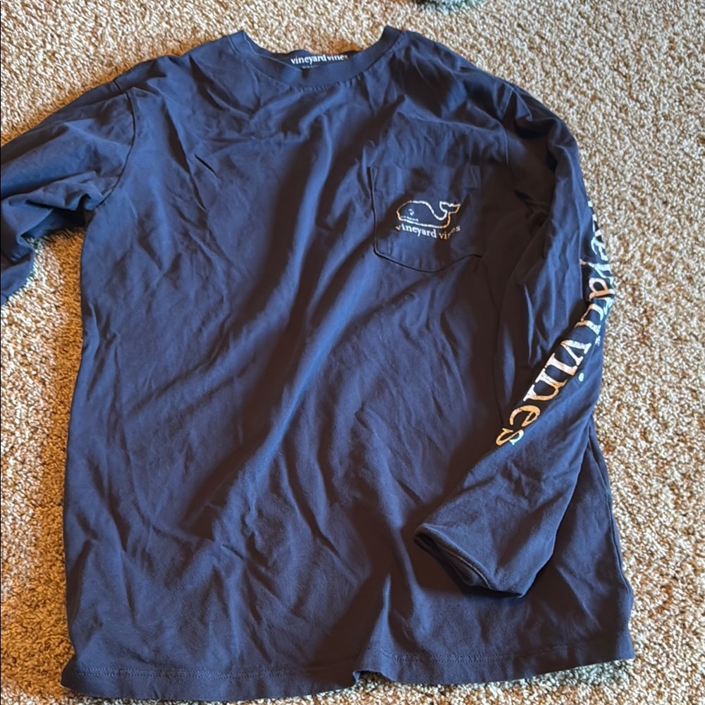 Vineyard Vines Men's Blue Long Sleeve Shirt